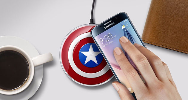 wireless charger สำหรับ iPhone 6 , 6s , 6 Plus , 6s Plus , Samsung , LG , HTC